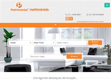 Tablet Screenshot of patrimonialimoveis.com.br
